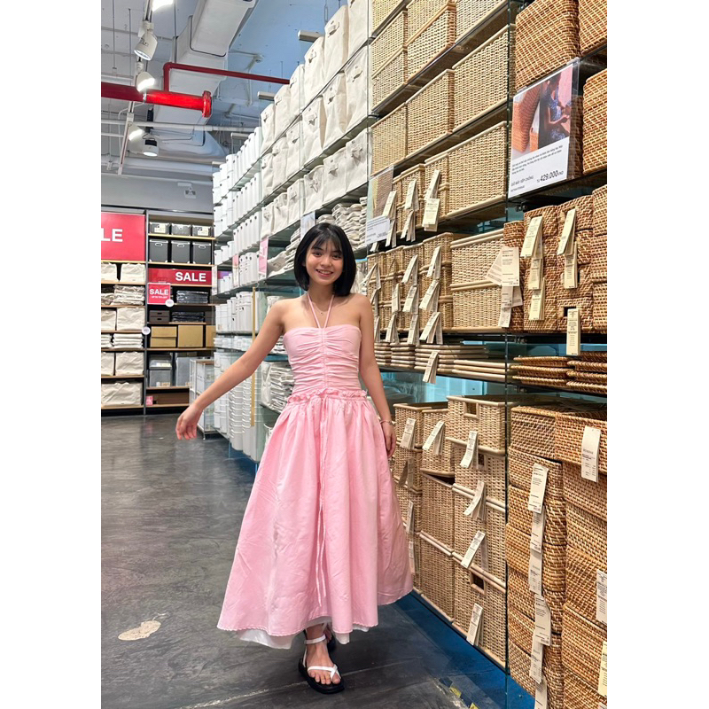 Đầm Sushi maxi chuẩn 2 lớp dày dặn