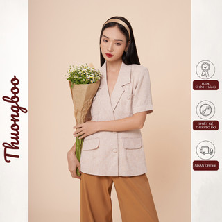 Áo Blazer Nữ Thuongboo Form Ngắn tay Chất Liệu Bố Hàn Thông Thoáng - Tobo Blazer
