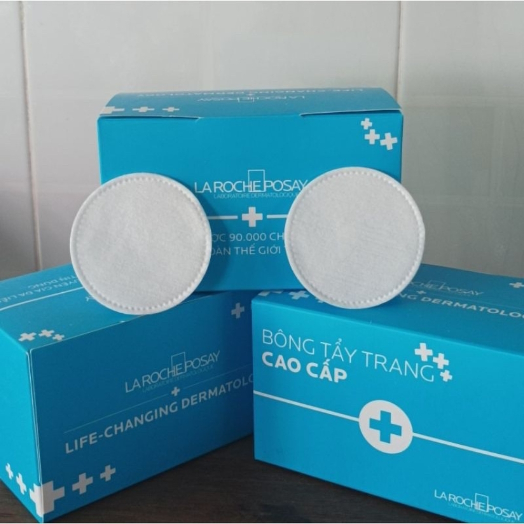 Bông tẩy trang cao cấp La Roche Posay loại 80 miếng