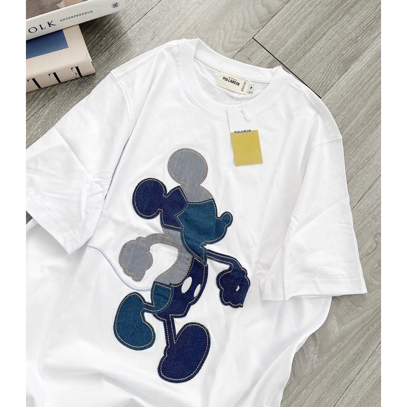 Áo thun mickey ghép mảnh
