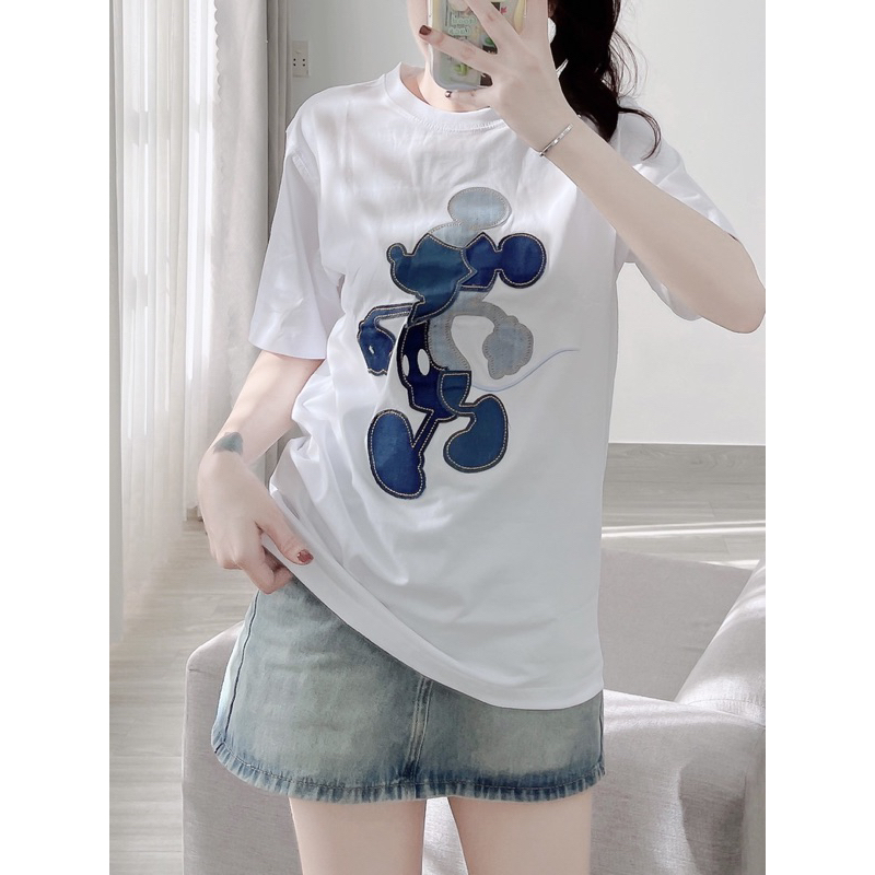 Áo thun mickey ghép mảnh