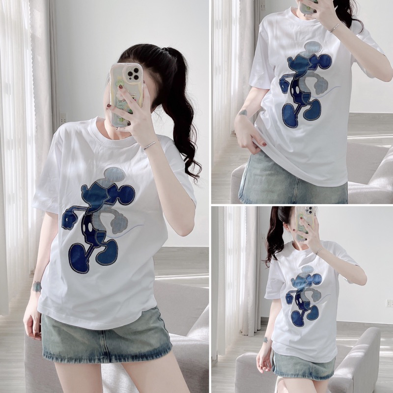 Áo thun mickey ghép mảnh