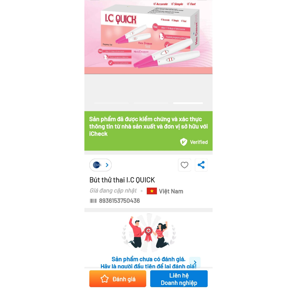 TEST BÚT THỬ THAI CHÍNH XÁC