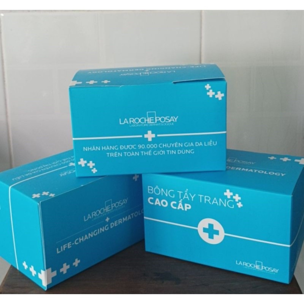 Bông tẩy trang cao cấp La Roche Posay loại 80 miếng