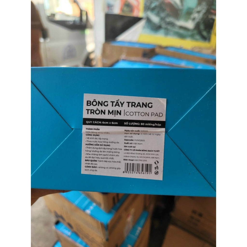 Bông tẩy trang cao cấp La Roche Posay loại 80 miếng