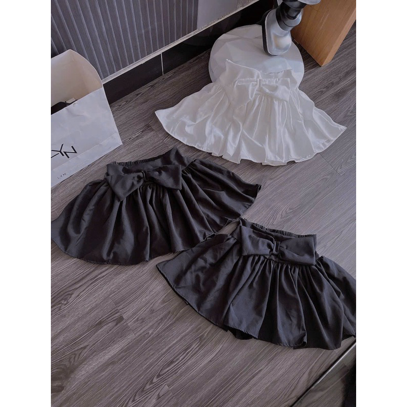 Chân váy ren tầng dáng xòe có lót quần kèm ảnh thật