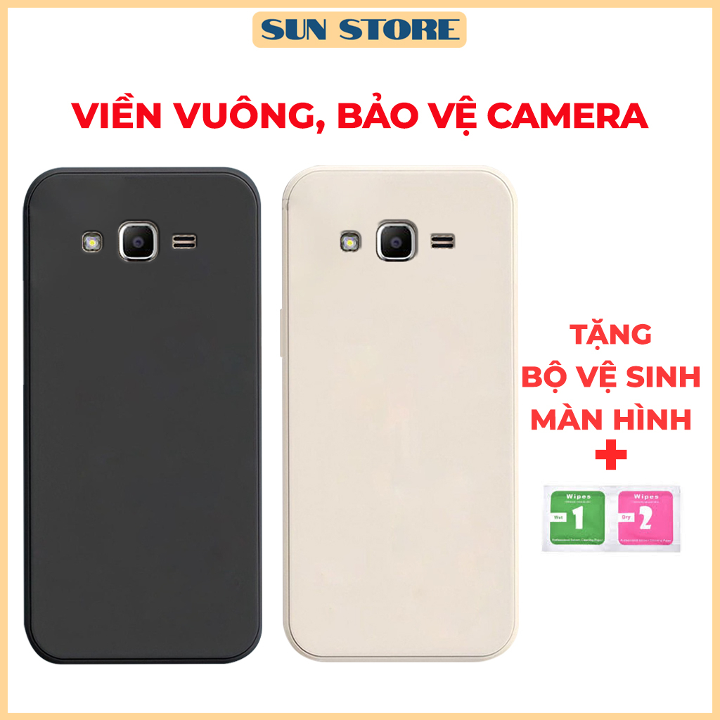 Ốp lưng Samsung J2 Prime, J5 2015 cạnh vuông, viền vuông, dẻo mềm mịn