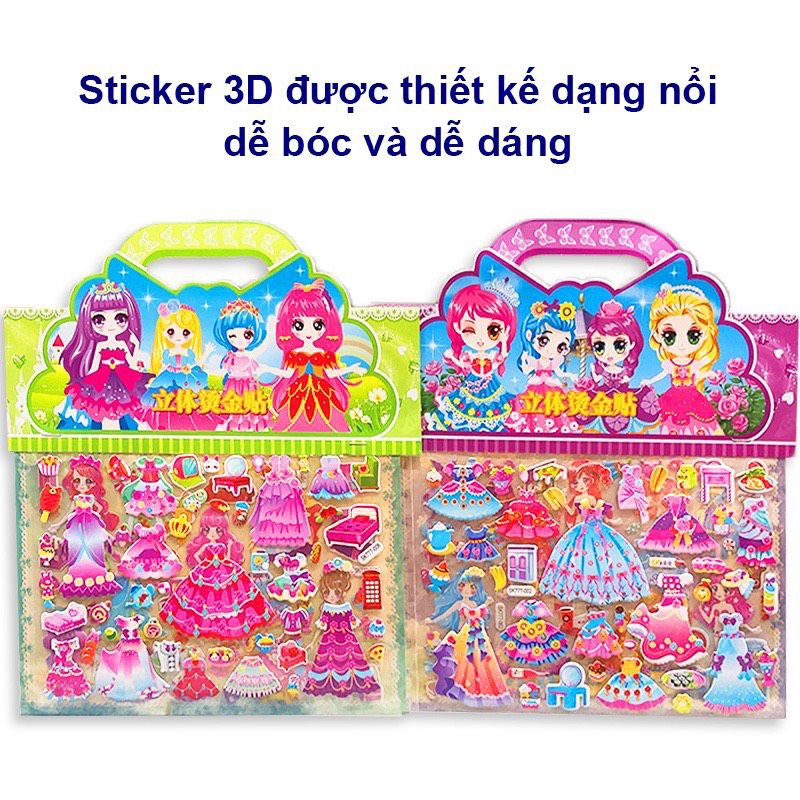 Hình dán công chúa size A4