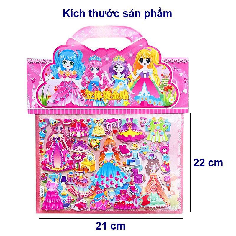 Hình dán công chúa size A4
