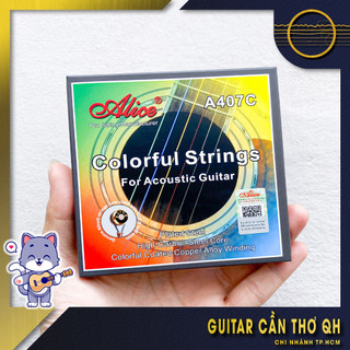 |5 màu| - dây đàn guitar acoustic alice a407c | 1 bộ - 6 dây |