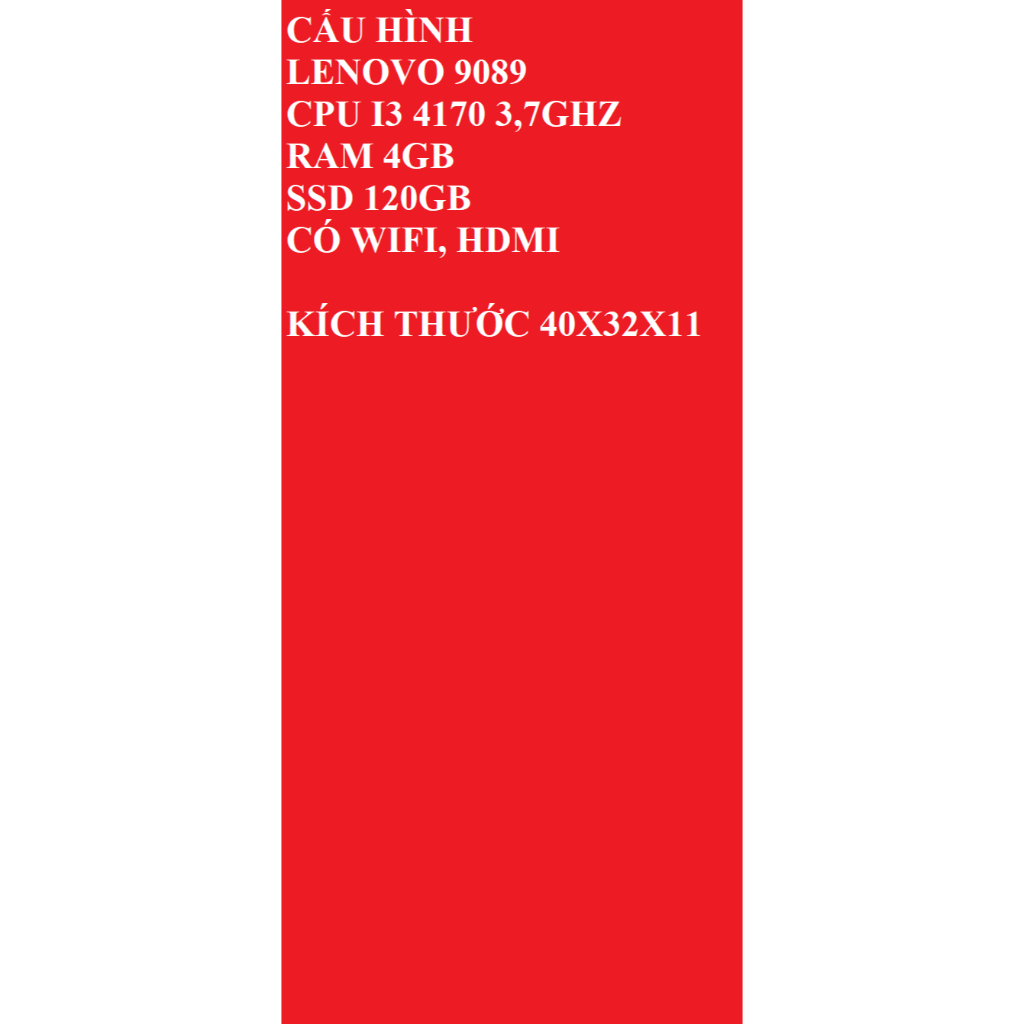 Cây máy tính có Wifi, HDMI, SSD siêu mượt