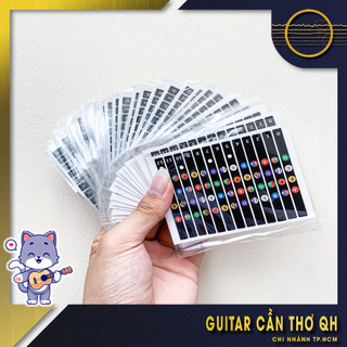 UKULELE | Miếng dán nốt nhạc - đánh dấu tên nốt nhạc trên cần đàn Ukulele | Guitar Note Sticker - Decal