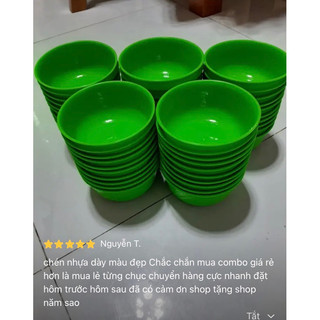 🍛Set 10 chén ăn Cơm, NHỰA DẺO tiện lợi  (RỘNG 11cm)