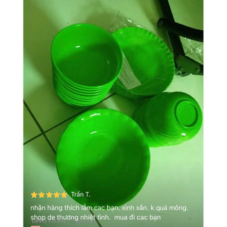 🍛Set 10 chén ăn Cơm, NHỰA DẺO tiện lợi  (RỘNG 11cm)
