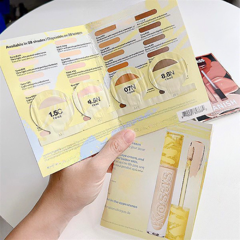 Vỉ Che Khuyết Điểm Kosas Revealer Concealer Super Creamy Brightening 4 ô