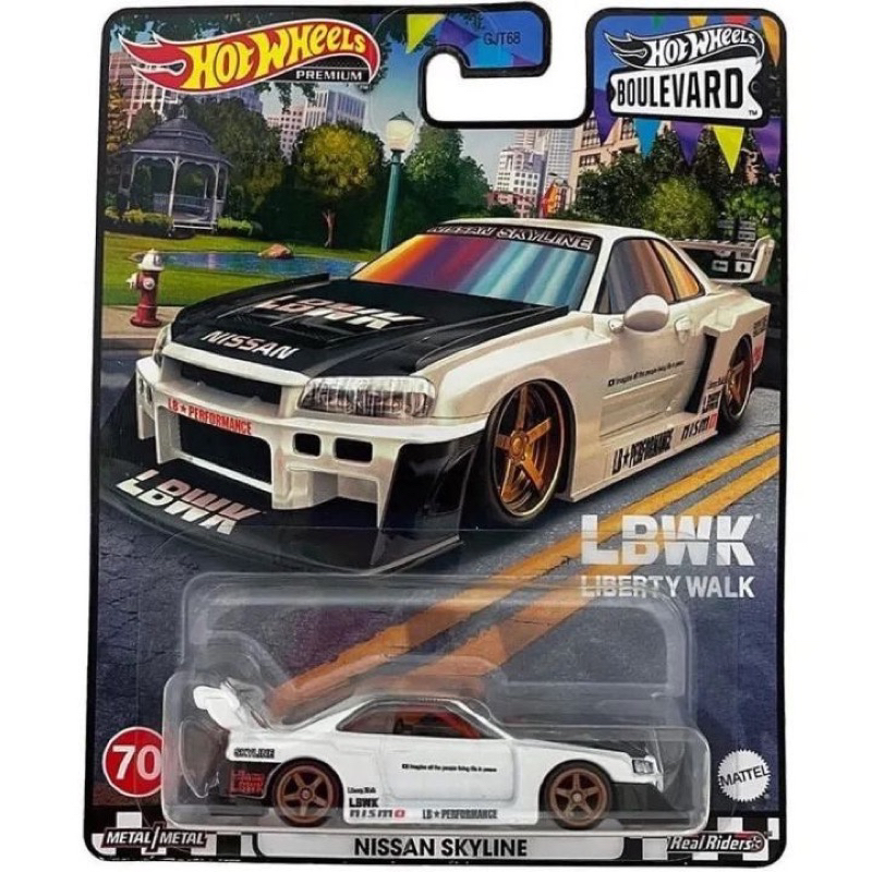 BooonShop Xe Mô Hình Hot Wheels Premium Boulevard Nissan Skyline R34 Super Silhouette LBWK
