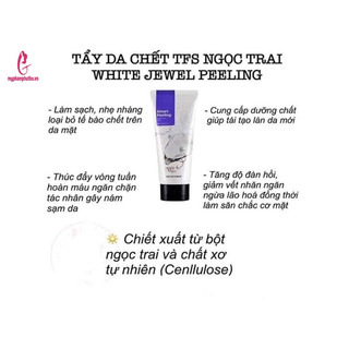 Tẩy da chết ngọc trai trắng da