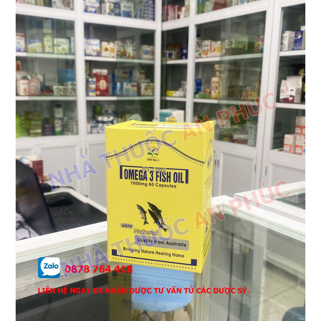 Viên dầu cá OMEGA-3 FISH OIL 1000mg