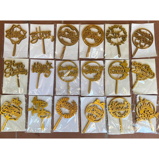 Toper chữ happy bỉthday, chữ love trang trí bánh sinh nhật, cắm bó hoa chúc mừng