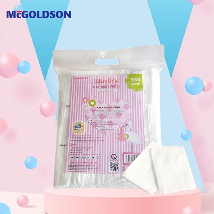 Khăn Vải Khô Đa Năng Cao Cấp Stay Dry 550G Không Xơ, An Toàn Cho Trẻ Sơ Sinh
