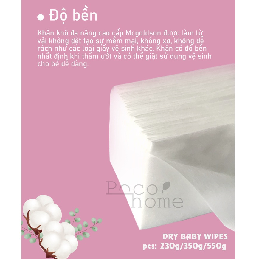 Khăn Vải Khô Đa Năng Cao Cấp Stay Dry 550G Không Xơ, An Toàn Cho Trẻ Sơ Sinh