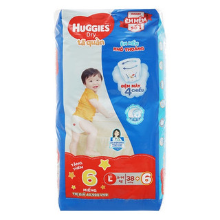 Tã quần huggies dry đệm mây m42+6/l38+6/xxl30+6