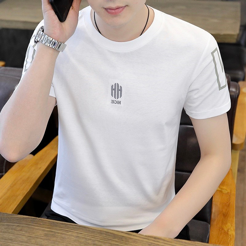 Áo thun nam áo phông nam tay ngắn cổ tròn chất đẹp cotton thun lanh co giãn thoải mái 4 mùa aothun_vakas