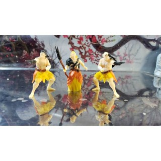 Combo 3 Tượng Thổ Dân, Cao 5cm, chất liệu in 3d nhựa resin