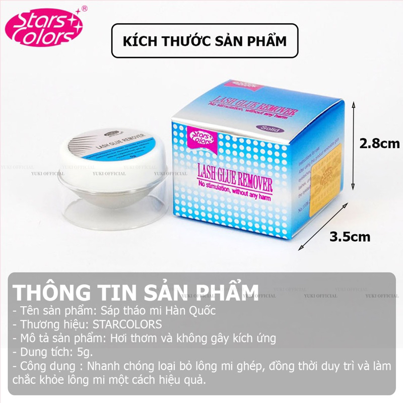 Sáp tháo mi - sáp tháo mi siêu nhanh - sắp tháo mi không cay , không nóng