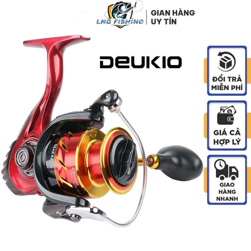 Máy Câu Cá Kim Loại Deukio CS Máy Câu Đứng 1000 Đến 7000 Chuyên Câu Lure - LNG FISHING