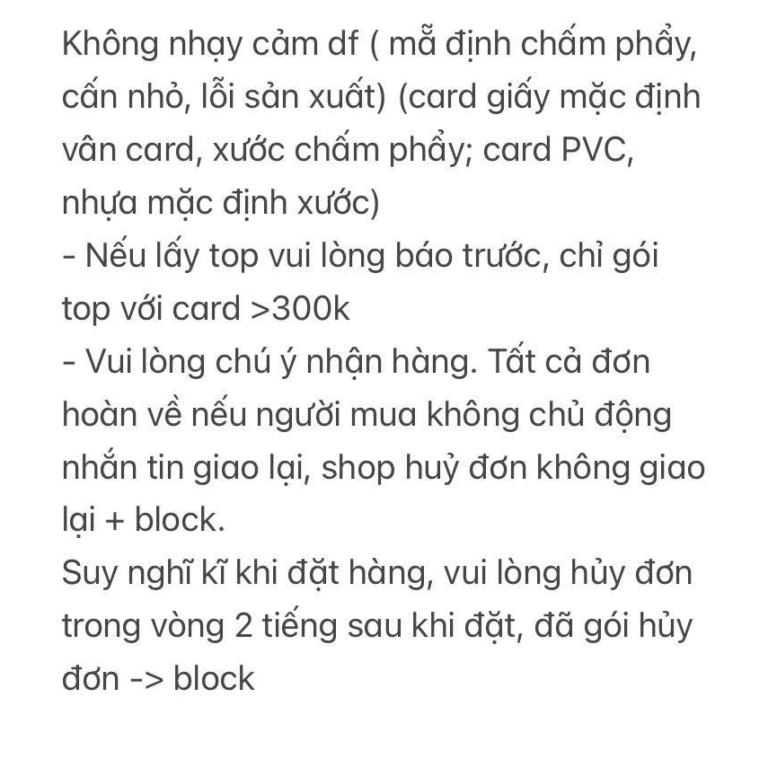 Photocard bo góc nhóm BLACKPINK Born Pink Hàn Quốc chính hãng