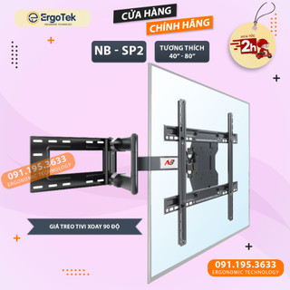 [Xoay 90 Độ] Giá Treo Tivi Xoay Vuông Góc NB SP2 40 - 80 Inch Khung Treo Tivi - Cao Cấp Chính Hãng