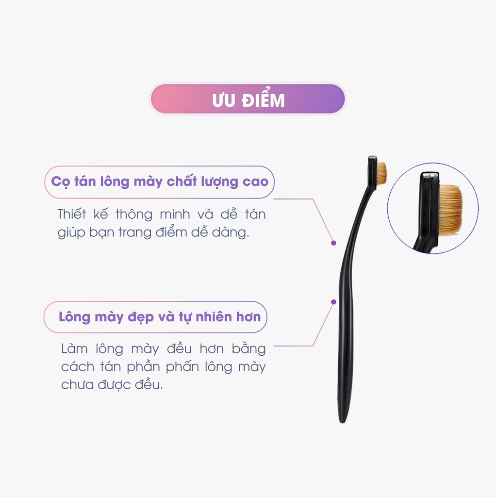 Cọ tán lông mày hình bàn chải Holika Holika Magic Tool Big Brow Brush 16,1x0,6 (cm) - 7162