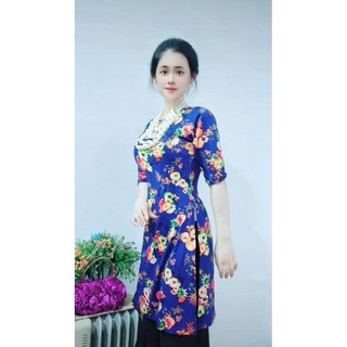 (RẺ VÔ ĐỊCH) Áo Dài Cách Tân Trung Niên