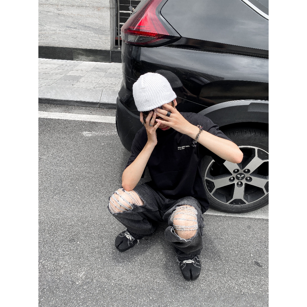 Áo phông HBS PRINTED LOGO T-SHIRT - BLACK