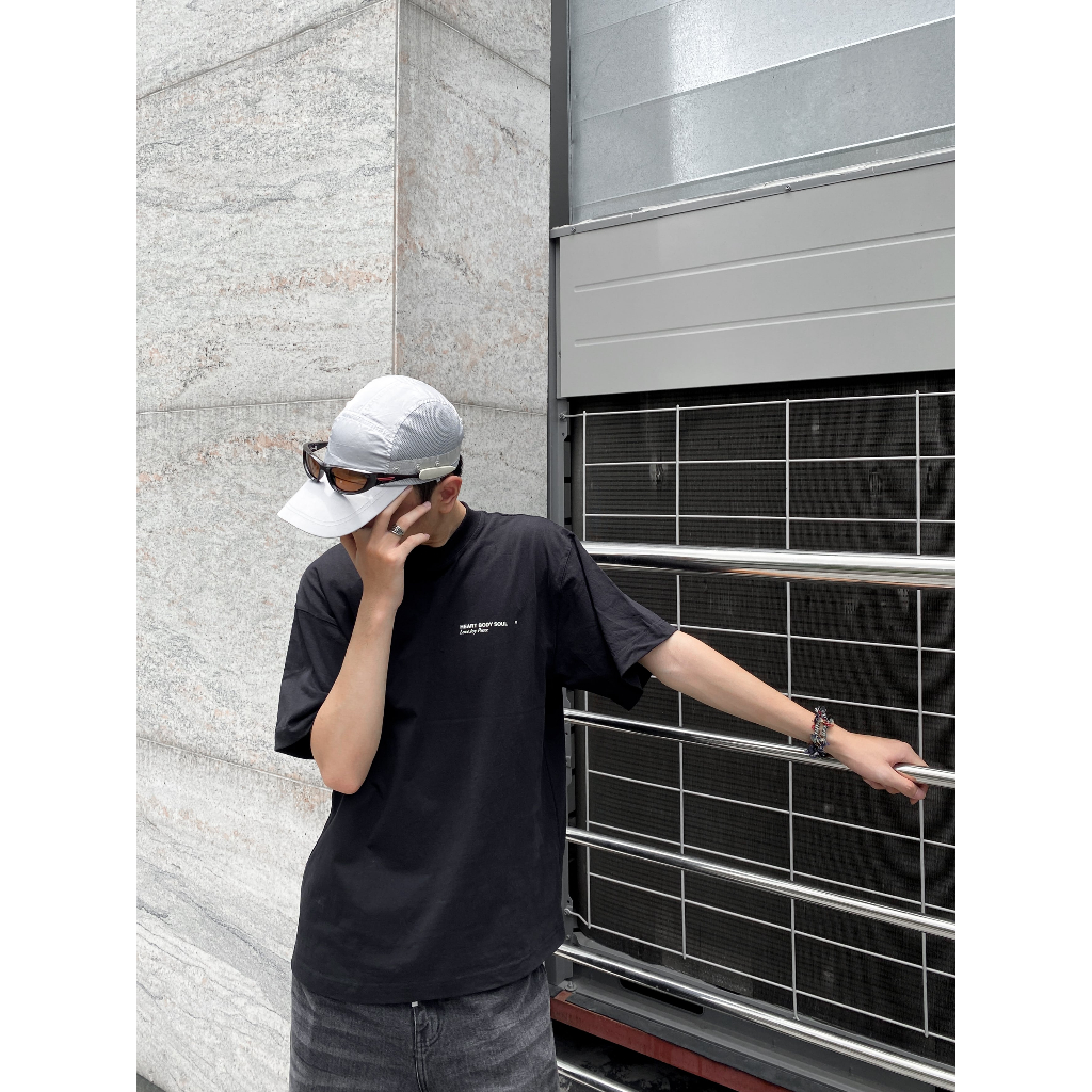 Áo phông HBS PRINTED LOGO T-SHIRT - BLACK