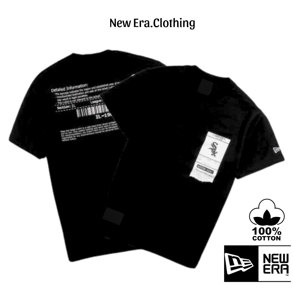Áo thun New.Era Ticket New,Yo.rk, áo thun Unisex Cotton 4 chiều oversize form rộng NE33