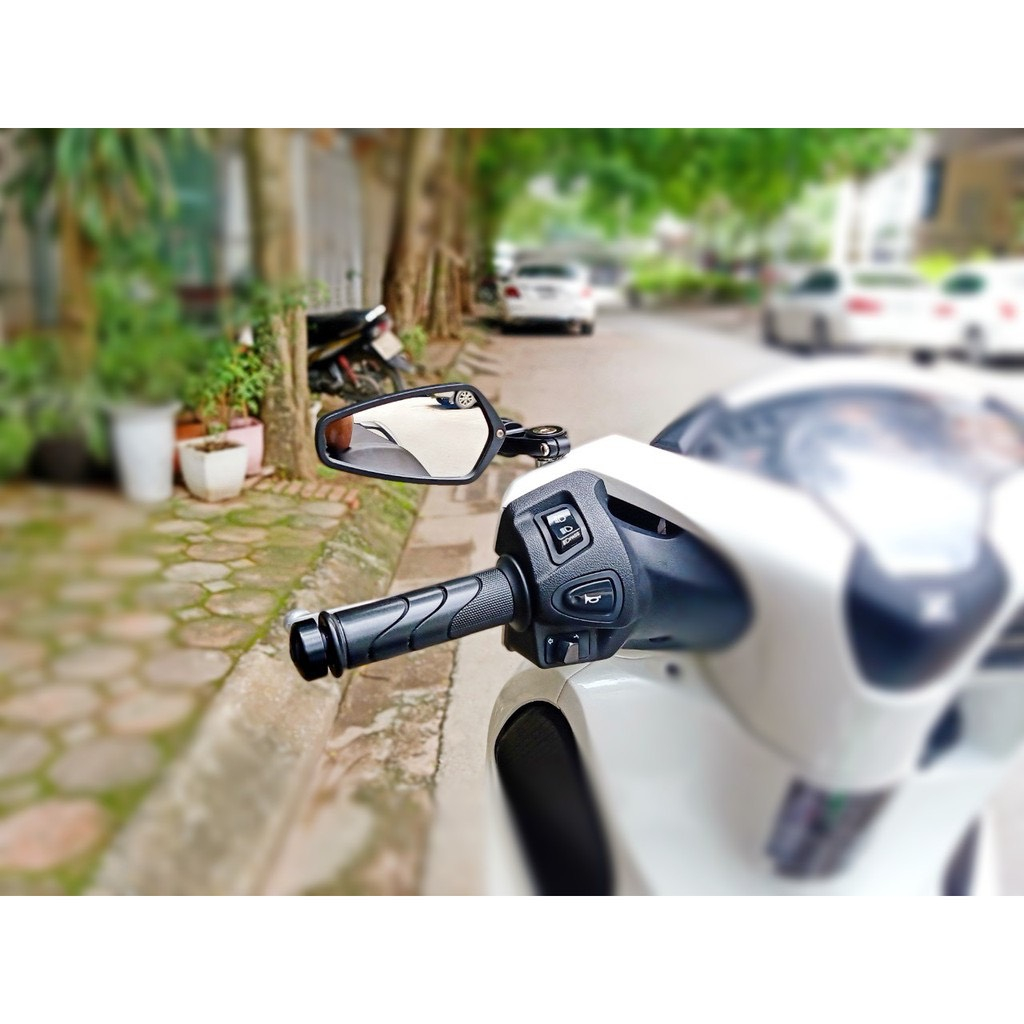 Gương Xe Máy Hàng Thái Xịn CRG Kính Trắng Đủ Ốc Đi Kèm Để Gắn