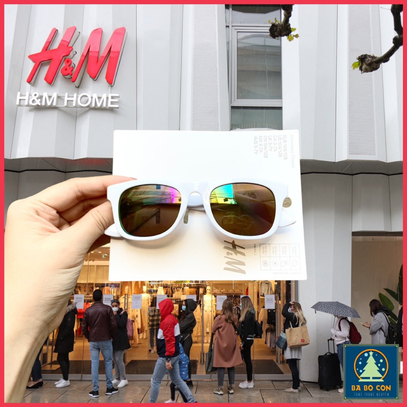 Kính râm trẻ em HM size 3-7 tuổi tráng gương bảy màu tuyệt đẹp, bé trai và gái đều đeo đẹp