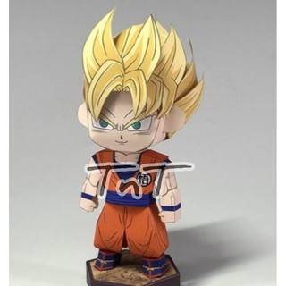 - Mô Hình Giấy Anime Chibi Supper Saiyan Son Goku