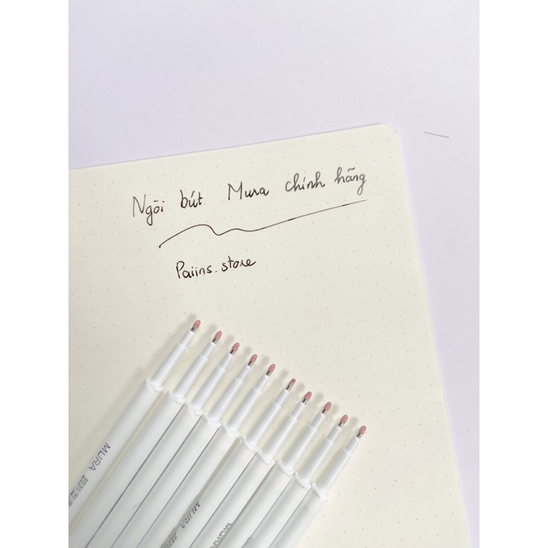Ngòi bút Mura 0.5mm chính hãng, ruột bút gel thay thế mực đen