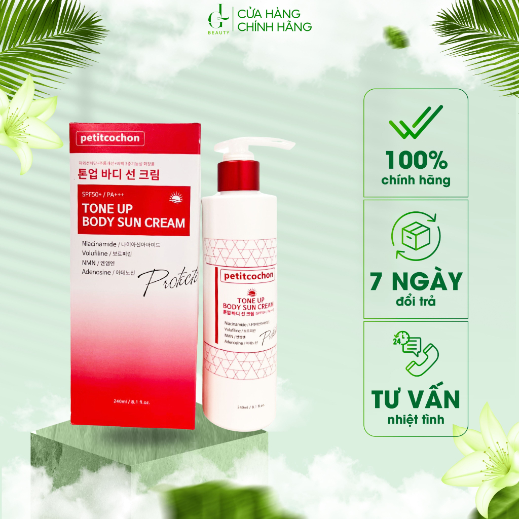 Kem Body Dưỡng Da Chống Nắng Petit Cochon Tone Up Body Sun Cream
