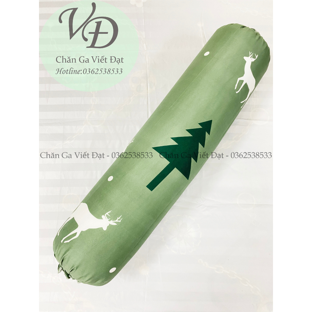 Vỏ Gối Ôm Cotton Poly - Mẫu Mới 2023 - Kích Thước : 35cm x 100cm