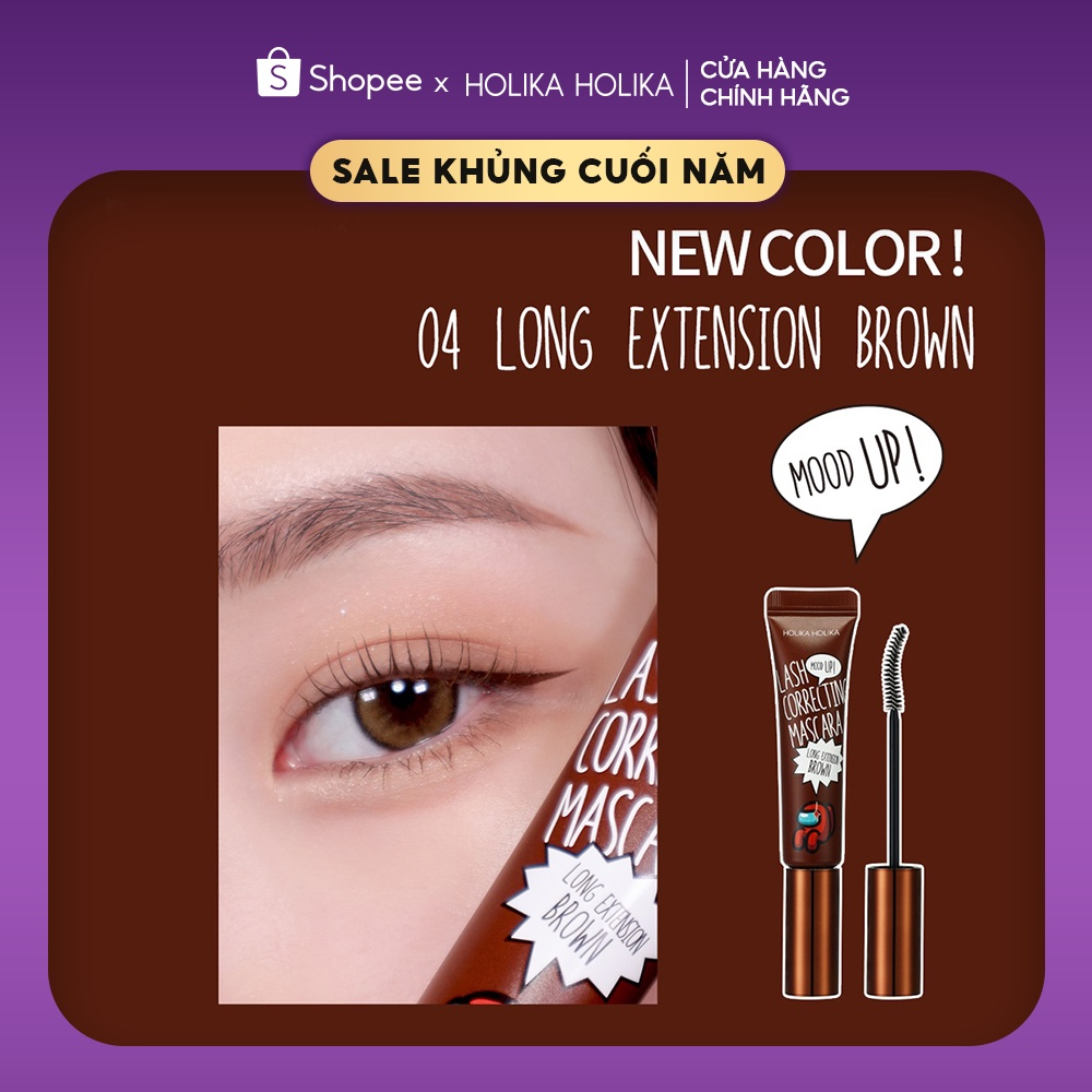 Set 2 chiếc mascara không trôi, làm dày và cong mi kèm tẩy trang chuyên dụng Holika Holika