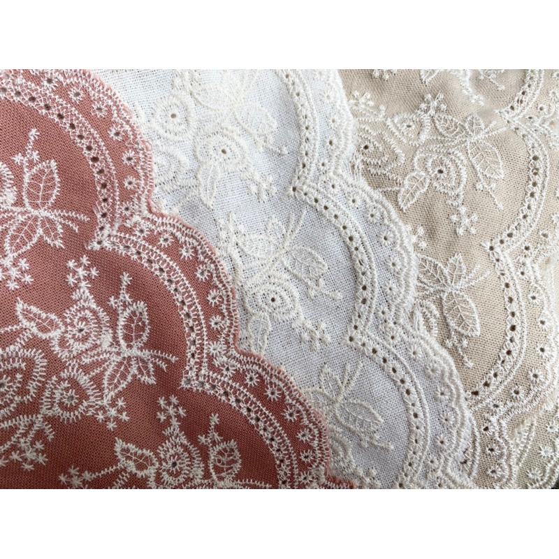 Linen bột thêu hoa chân 2 đầu (LOẠI 1)