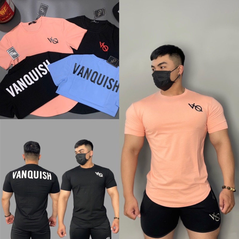 Áo gym nam VANQUISH cực chất,áo thun nam body cotton 100%