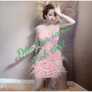 ĐẦM BODY ĐÍNH LÔNG CAO CẤP ( kèm ảnh thật )