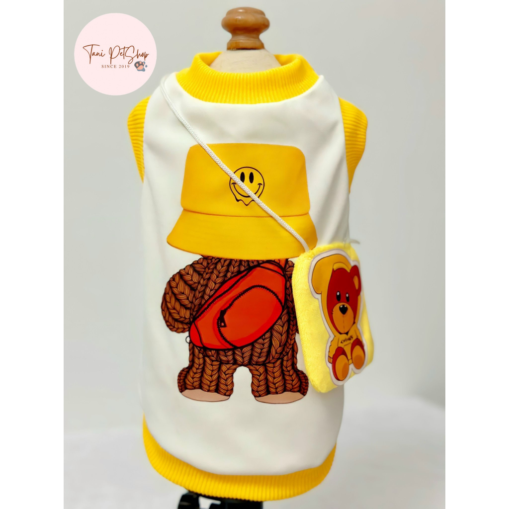 Áo Thun Ba Lỗ Gấu Drew Cho Chó Mèo - Áo Cho Chó Mèo Mùa Hè Tanipetshop