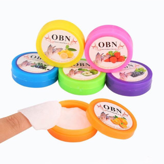Hộp 32 tờ khăn giấy ướt axeton tẩy sơn móng tay, Miếng lau chùi móng chuyên dụng mùi hoa quả
