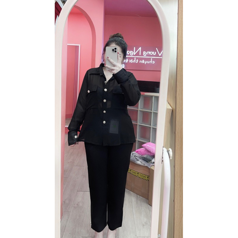 60-90KG SƠ MI VOAN sexy NÚT VÀNG BIGSIZE VƯƠNG NGỌC HÂN